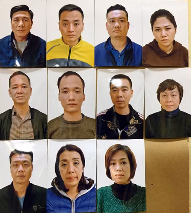 Các đối tượng trong ổ nhóm bị bắt giữ.