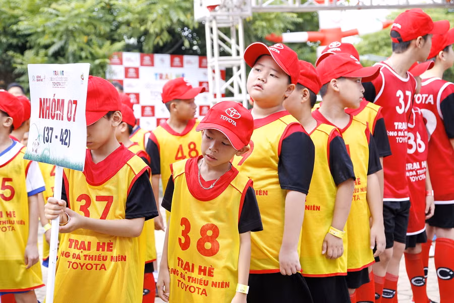Các cầu thủ nhí sẵn sàng nhập cuộc