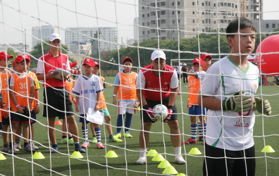 Một bài tập để tuyển chọn vị trí thủ môn