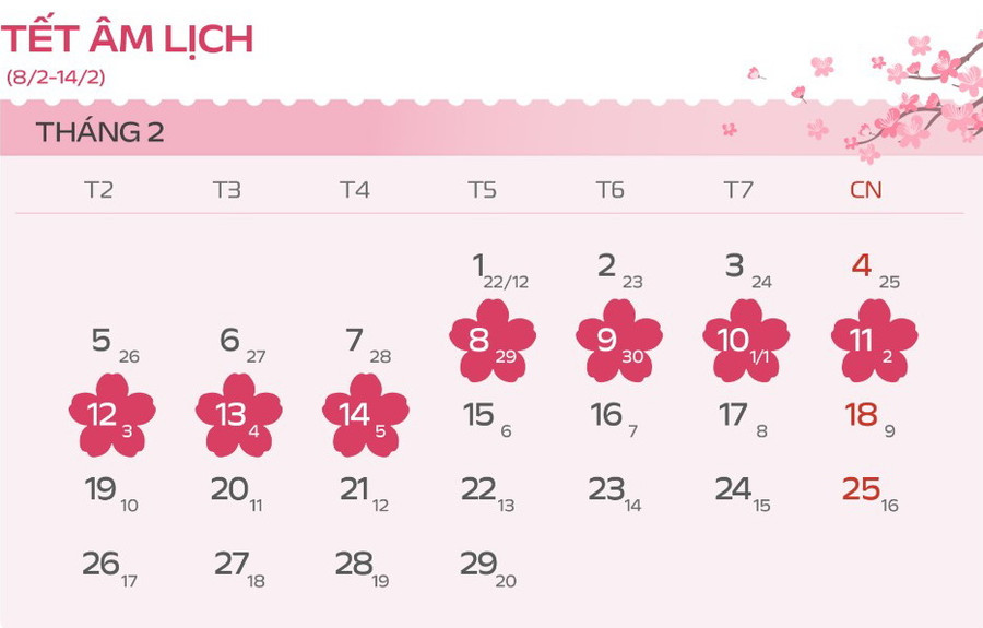 Lịch Nghỉ Tết Nguyên đán Giáp Thìn năm 2024 đối với cán bộ, công chức-viên chức và người lao động. Lịch Nghỉ Tết Nguyên đán Giáp Thìn năm 2024 đối với cán bộ, công chức-viên chức và người lao động.