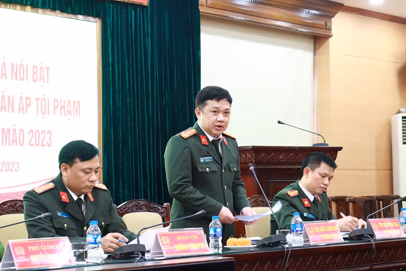 Đại diện Công an TP Hà Nội thông tin về các vụ án dịp Tết.