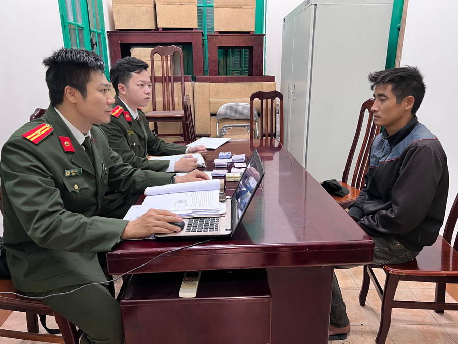 Cơ quan chức năng làm việc với đối tượng trong vụ án. Cơ quan chức năng làm việc với đối tượng trong vụ án.