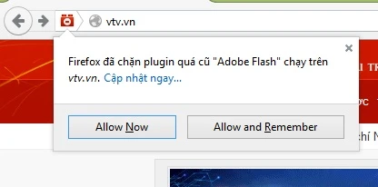 Firefox mặc định chặn Flash vì lỗi bảo mật nghiêm trọng