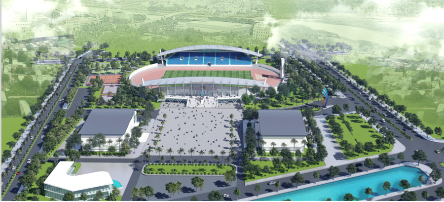 Phối cảnh dự án sân vận động huyện Tiên Du. Phối cảnh dự án sân vận động huyện Tiên Du.