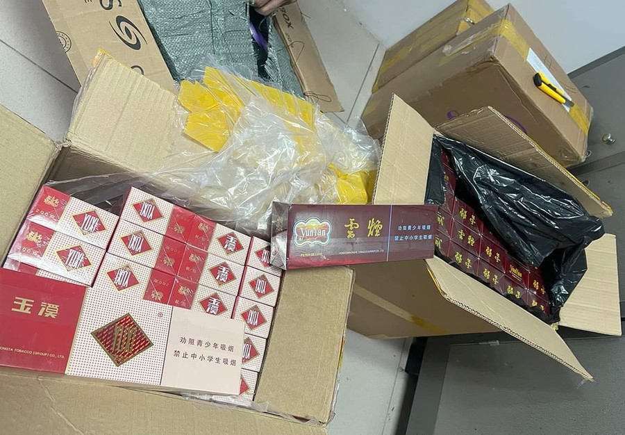 Số thuốc lá bị cơ quan chức năng phát hiện, thu giữ.