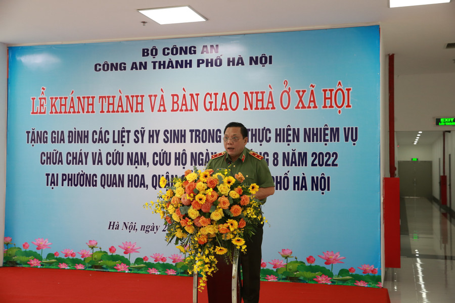 Trung tướng Nguyễn Hải Trung, Giám đốc Công an thành phố Hà Nội phát biểu tại buổi lễ. Trung tướng Nguyễn Hải Trung, Giám đốc Công an thành phố Hà Nội phát biểu tại buổi lễ.