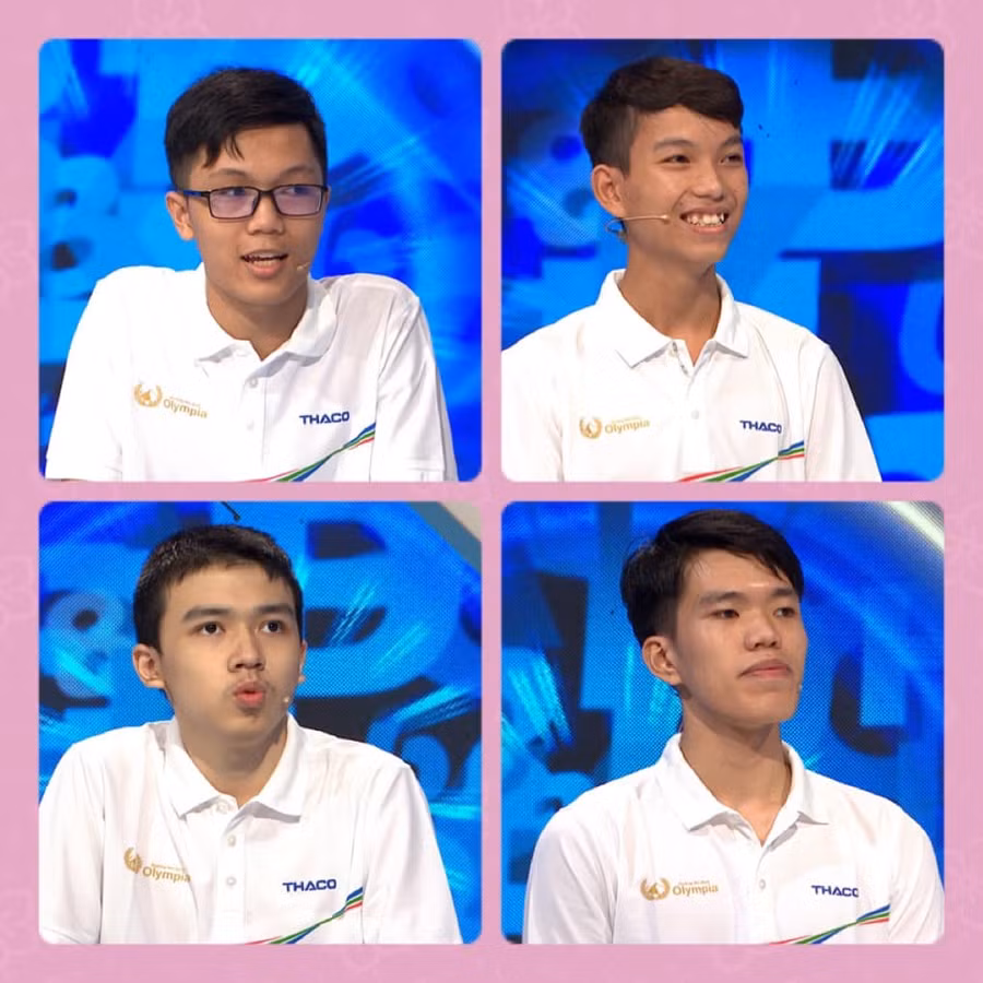 Các thí sinh tại cuộc thi tháng: Gia Bảo, Quý Hải, Đức Đăng, Minh Triết