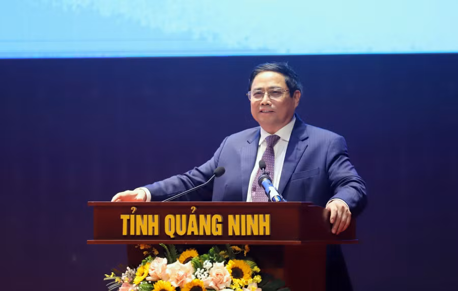 Thủ tướng Phạm Minh Chính phát biểu tại hội nghị.