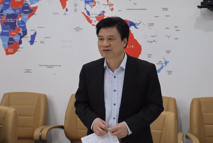 Thứ trưởng Nguyễn Hữu Độ phát biểu.