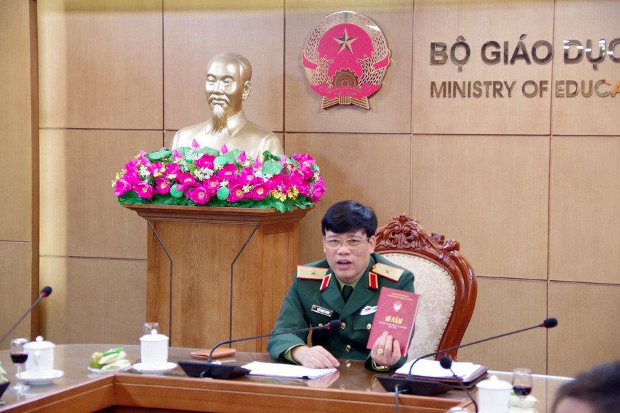 Vụ trưởng Trần Ngọc Thanh phát biểu tại buổi gặp mặt