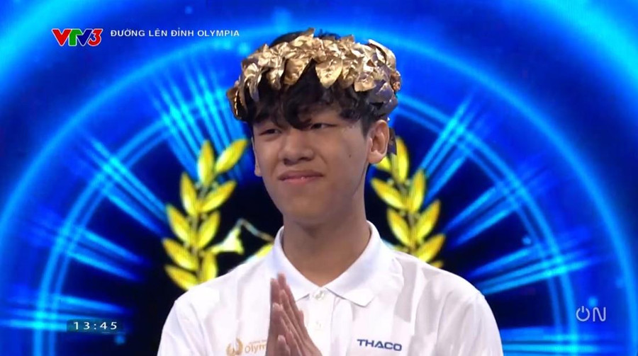 Quang Huy giành vòng nguyệt quế. Quang Huy giành vòng nguyệt quế.