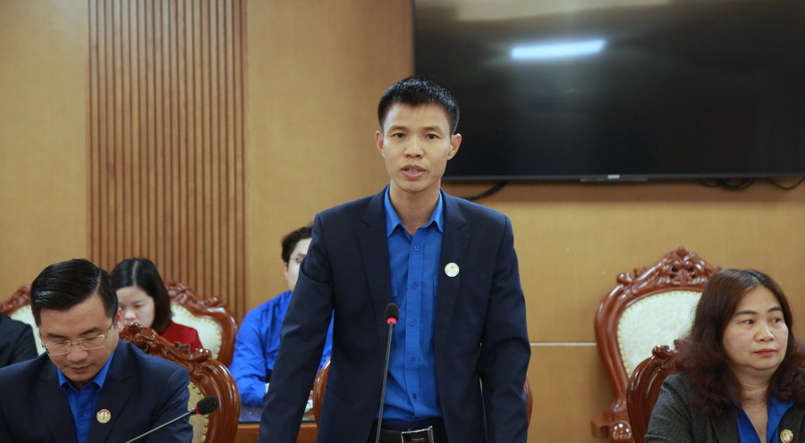 Đại diện Trung ương Đoàn phát biểu tại chương trình.