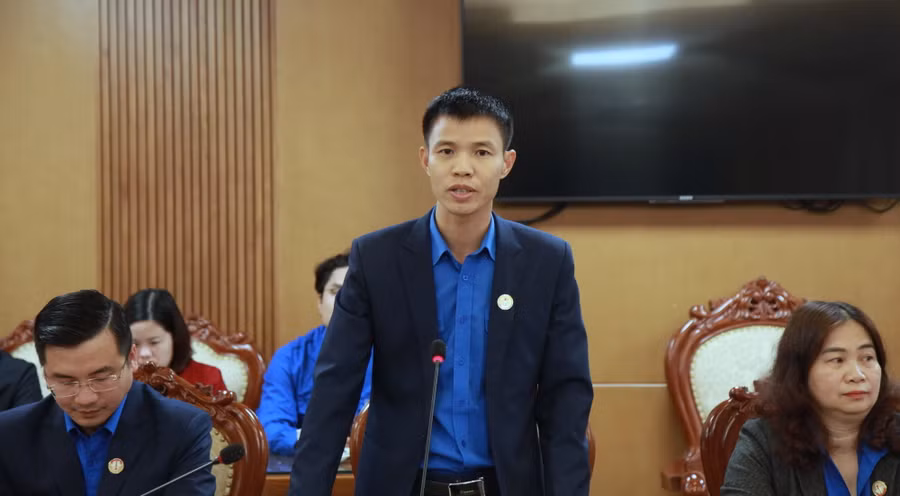 Đại diện Trung ương Đoàn phát biểu tại chương trình.