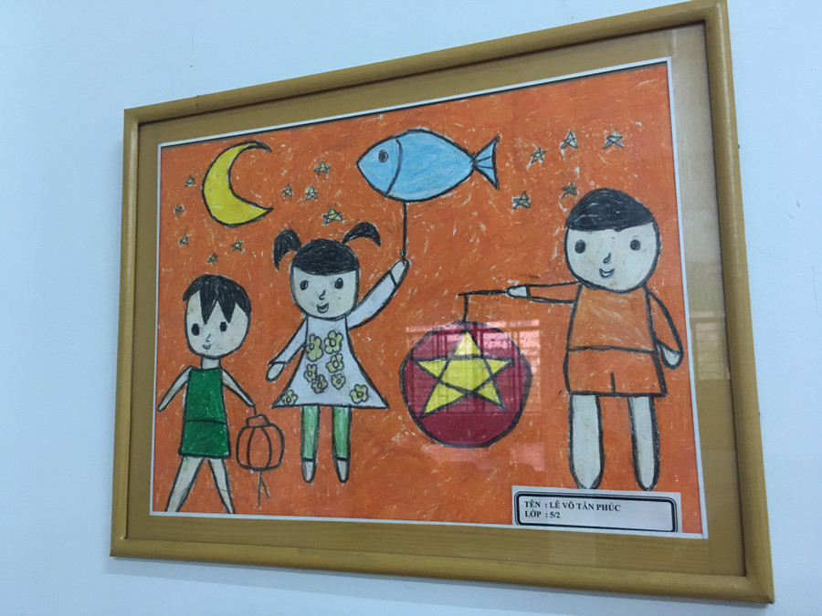 Một tác phẩm trong cuộc thi vẽ được tổ chức tại thư viện