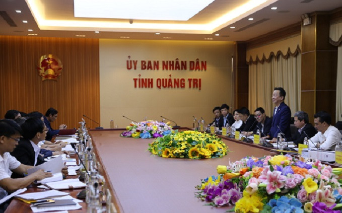 Buổi làm việc giữa lãnh đạo UBND tỉnh Quảng Trị và lãnh đạo Tập đoàn T&T Group