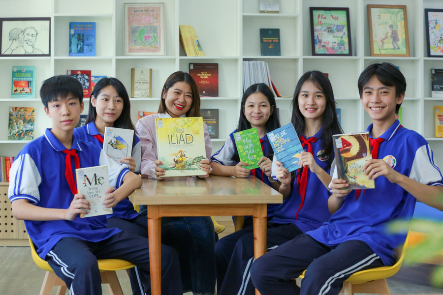 Cô trò Trường THCS Thành Công lan tỏa văn hóa đọc.
