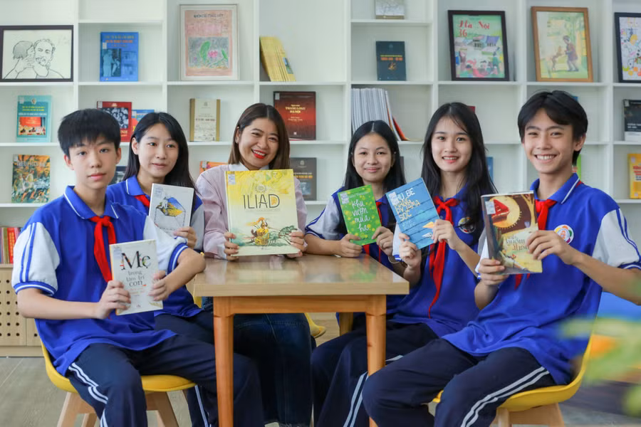 Cô trò Trường THCS Thành Công lan tỏa văn hóa đọc.