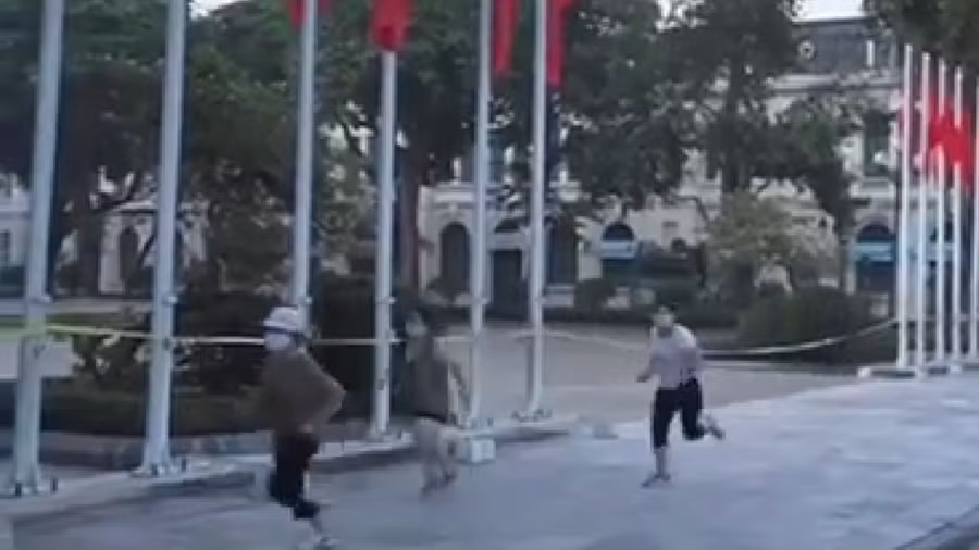 Hình ảnh được camera ghi lại.