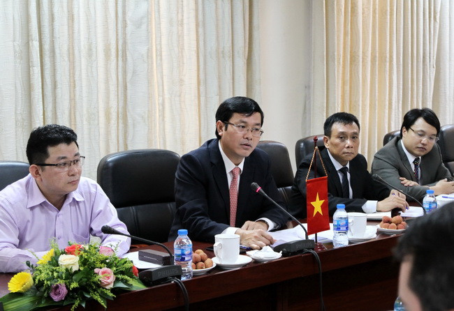 Thứ trưởng Nguyễn Văn Phúc phát biểu tại buổi tiếp