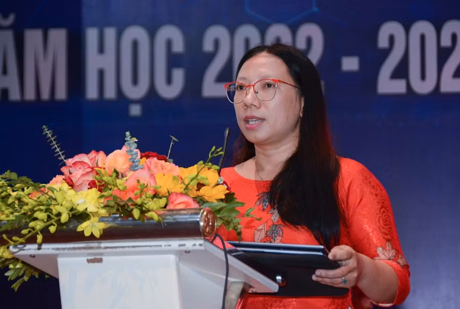 Đại diện ngành Giáo dục TP Hồ Chí Minh phát biểu tại Hội thảo.