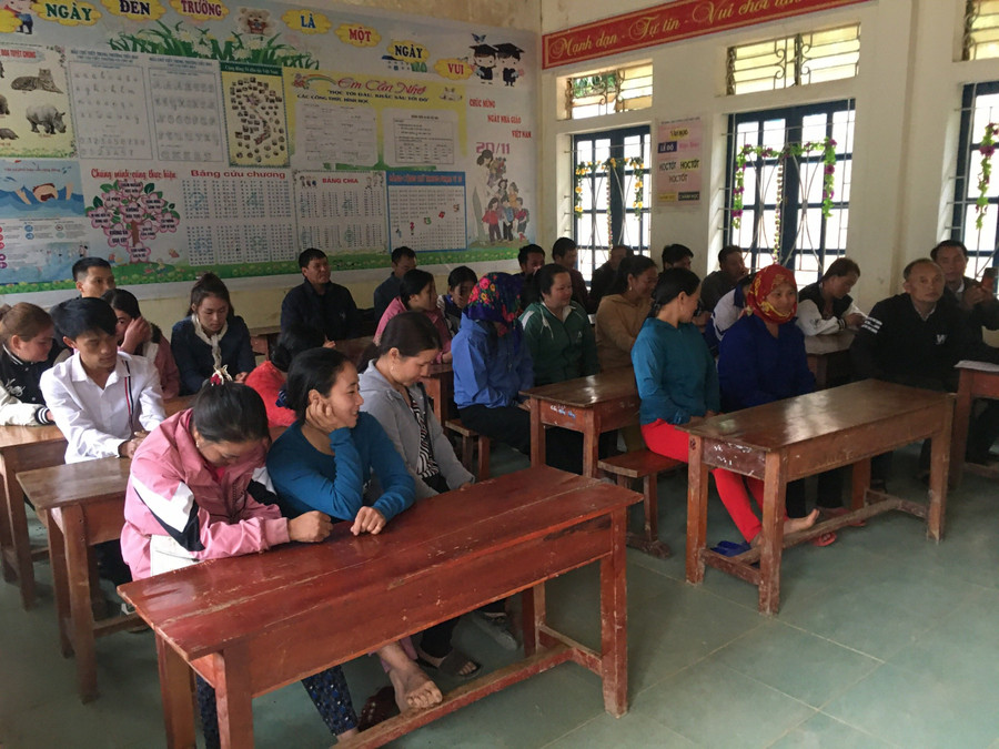 Năm 2023, Trường Tiểu học Tri Lễ 4 đã vận động được 44 học viên tham gia lớp xoá mù chữ.