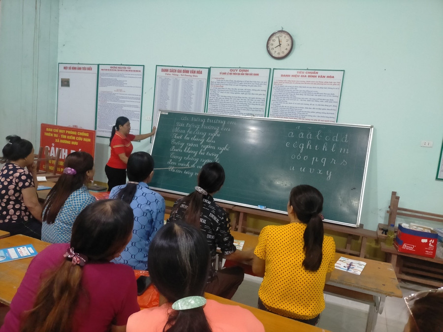 Phòng GD&amp;ĐT huyện Sơn Động cũng tăng cường biện pháp tuyên truyền. Ảnh NVCC.