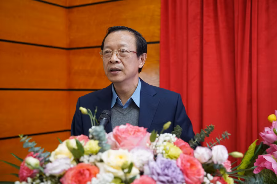 Thứ trưởng Bộ GD&ĐT Phạm Ngọc Thưởng phát biểu. Ảnh NC. 