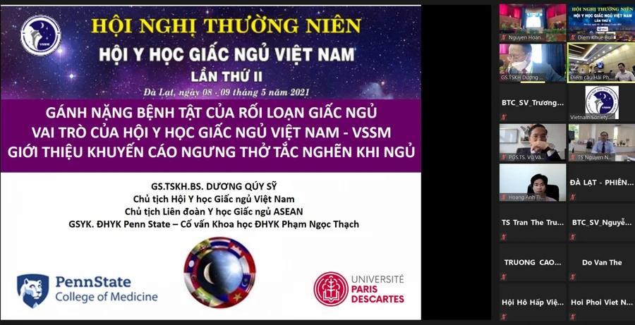 Hội nghị được tiến hành theo hình thức trực tuyến ở 2 điểm cầu TP Đà Lạt và TPHCM.