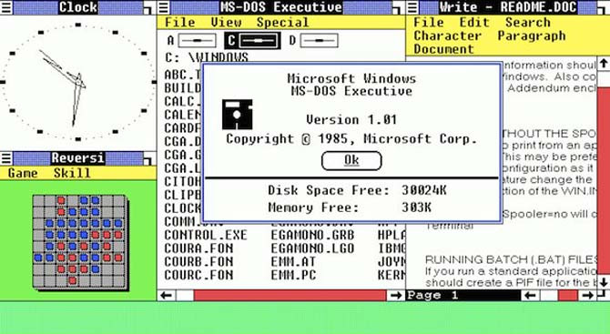 Lịch sử hệ điều hành Windows qua từng phiên bản ảnh 1 Lịch sử 30 năm phát triển của Windows