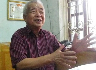 Đại tá Hoàng Đăng Vinh năm nay đã ngoài 80 tuổi