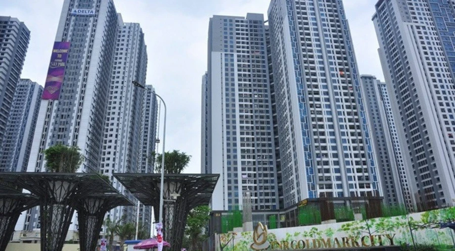 Khu vực tòa nhà Goldmark City nơi xảy ra sự việc.