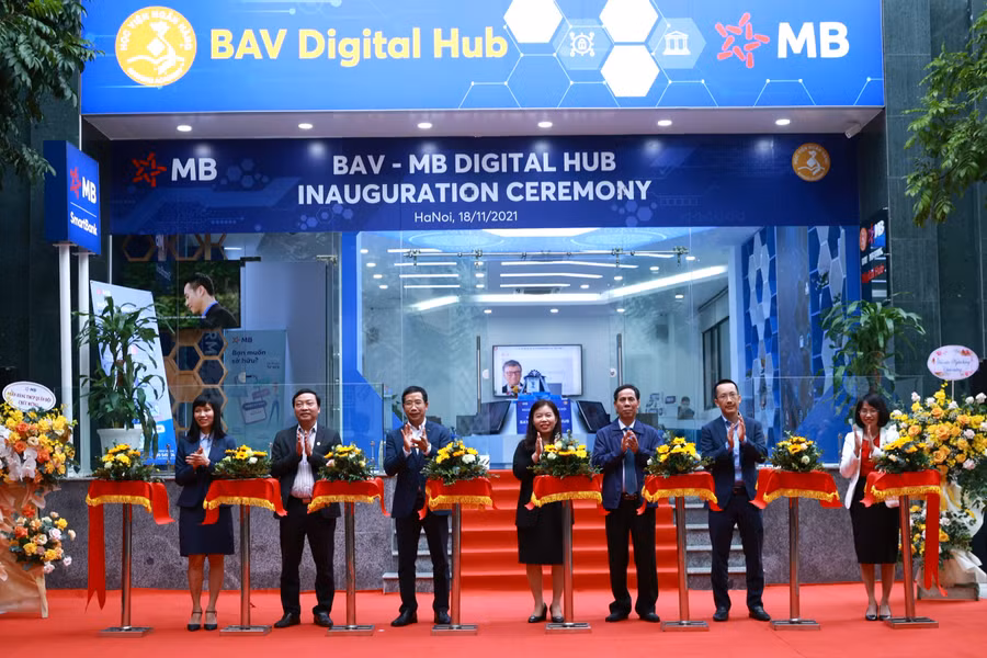 Không gian sáng tạo số BAV – MB Digital Hub được khánh thành tại Học viện Ngân hàng vào năm 2021