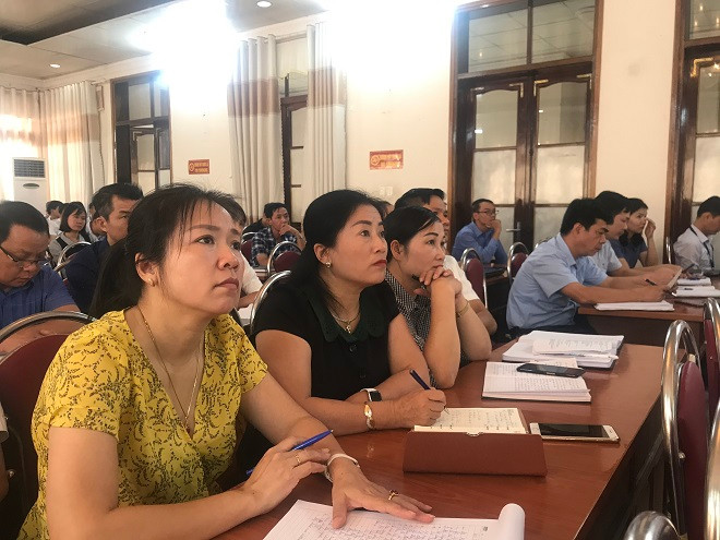 Các thầy cô giáo, các chuyên viên là những cán bộ sẽ trực tiếp triển khai ứng dụng phần mềm tại các cơ sở giáo dục tại Tuyên Quang