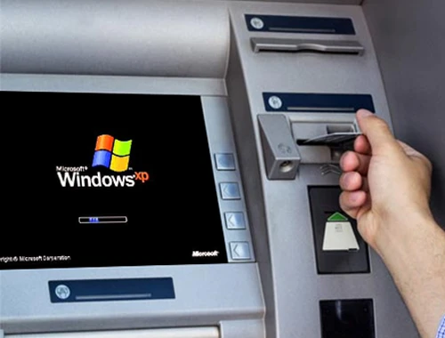 ATM chạy Windows XP trước mối lo mã độc tống tiền