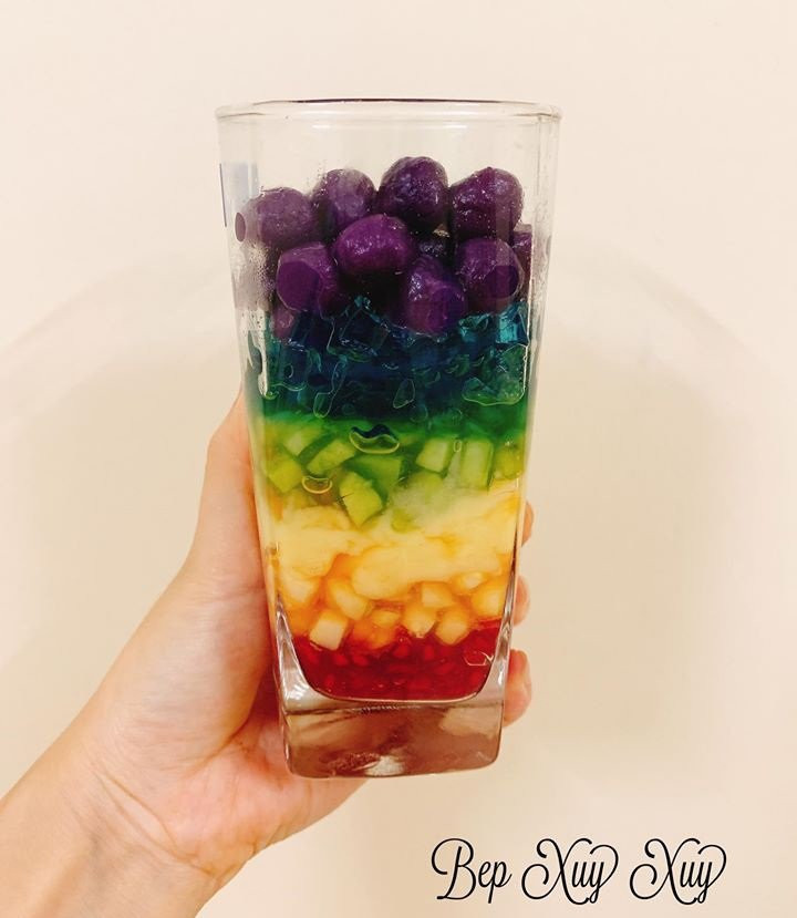 Cách nấu chè sương sa hạt lựu 7 sắc cầu vồng mát lạnh ngày nắng nóng ảnh 11