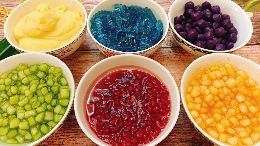 Cách nấu chè sương sa hạt lựu 7 sắc cầu vồng mát lạnh ngày nắng nóng ảnh 3