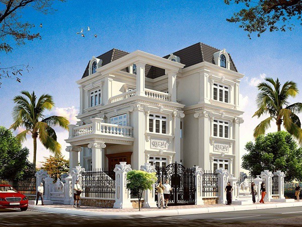 Lâu đài là cụm từ người ta đặt cho những căn biệt thự kiểu Pháp. Lâu đài là cụm từ người ta đặt cho những căn biệt thự kiểu Pháp.