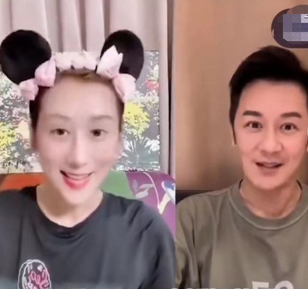 Tưởng Lệ Sa cùng chồng livestream bán hàng trên mạng. Tưởng Lệ Sa cùng chồng livestream bán hàng trên mạng.