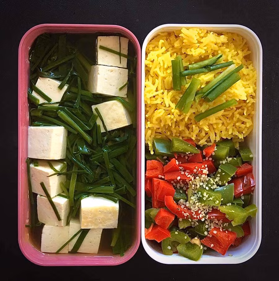 Du học nhưng vẫn chăm chỉ mang cơm đến trường, 9X khoe cơm chay đủ màu sắc chỉ 40k - 5