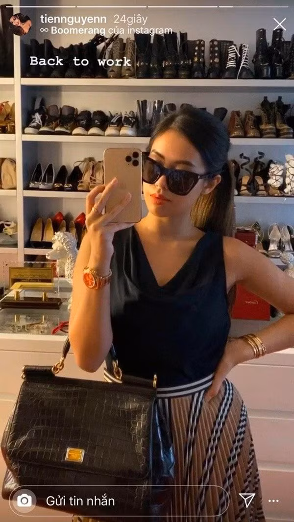 Thay đồ đi dạo phố, rich kid Tiên Nguyễn khoe nhẹ luôn tủ đồ trăm tỷ - 4