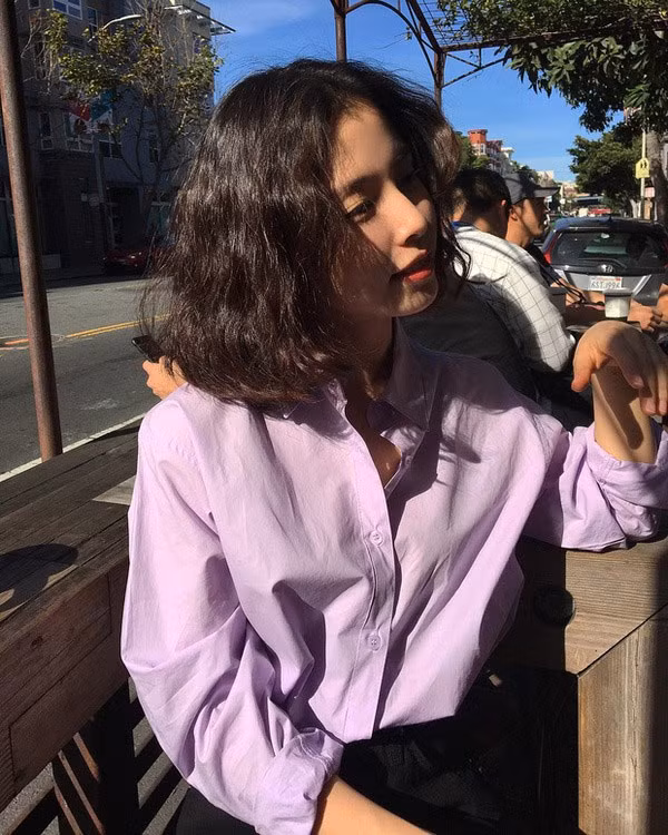 Màu tím lavender nhẹ nhàng nhưng vẫn rất nổi bật.