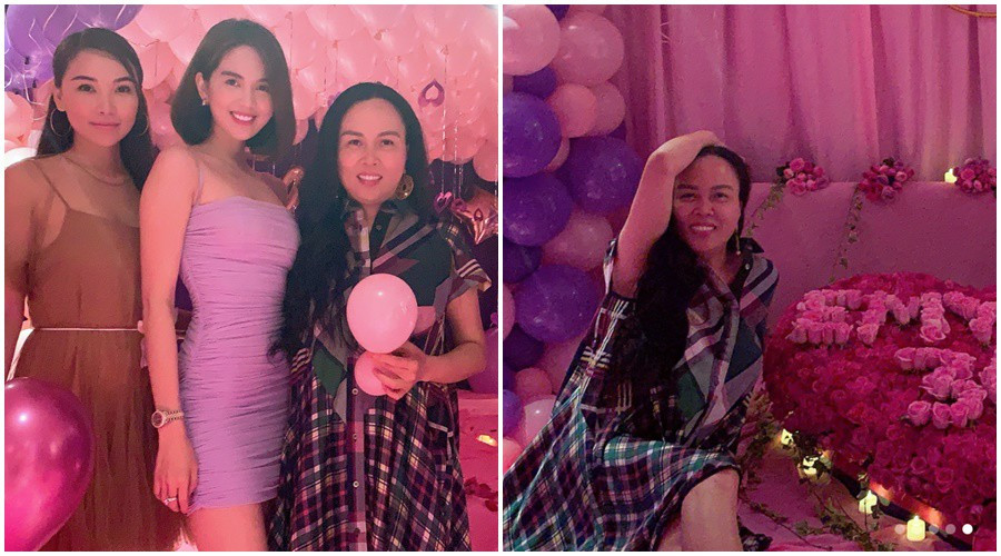 Để tìm ra một vài khoảnh khắc lộ bụng rõ nhất của Phượng Chanel, có lẽ là khi cô xuất hiện tại tiệc sinh nhật của Ngọc Trinh. Tuy nhiên thời điểm diện mẫu váy suông kẻ ô điệu đà này, nhiều người lại cho rằng Phượng Chanel đang tăng cân mà thôi.