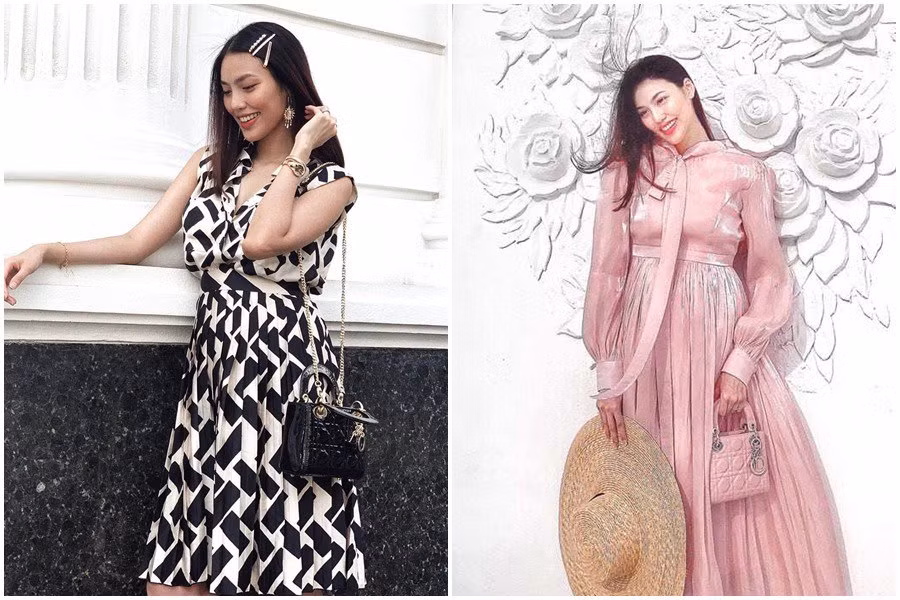 Váy ôm eo có phần dưới suông rộng sẽ tạo độ thoải mái cho các mẹ bầu. Chị em nên lựa chọn các dáng váy có phần xếp li hoặc bồng bềnh sẽ mang đến hiệu quả che bụng rõ rệt hơn thay vì các kiểu váy nhấn vòng 2 nhưng khá ôm dáng.