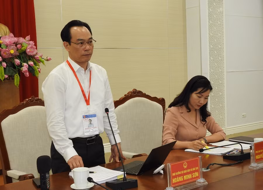 Thứ trưởng Hoàng Minh Sơn.