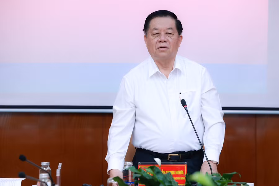 Bí thư Trung ương Đảng, Trưởng ban Tuyên giáo Trung ương - Nguyễn Trọng Nghĩa phát biểu.