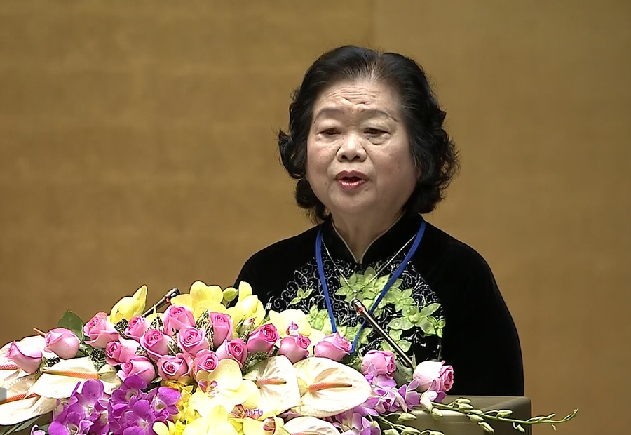 Nguyên Phó Chủ tịch nước, Phó Chủ tịch Quốc hội Trương Mỹ Hoa phát biểu ý kiến tại Lễ kỷ niệm Nguyên Phó Chủ tịch nước, Phó Chủ tịch Quốc hội Trương Mỹ Hoa phát biểu ý kiến tại Lễ kỷ niệm