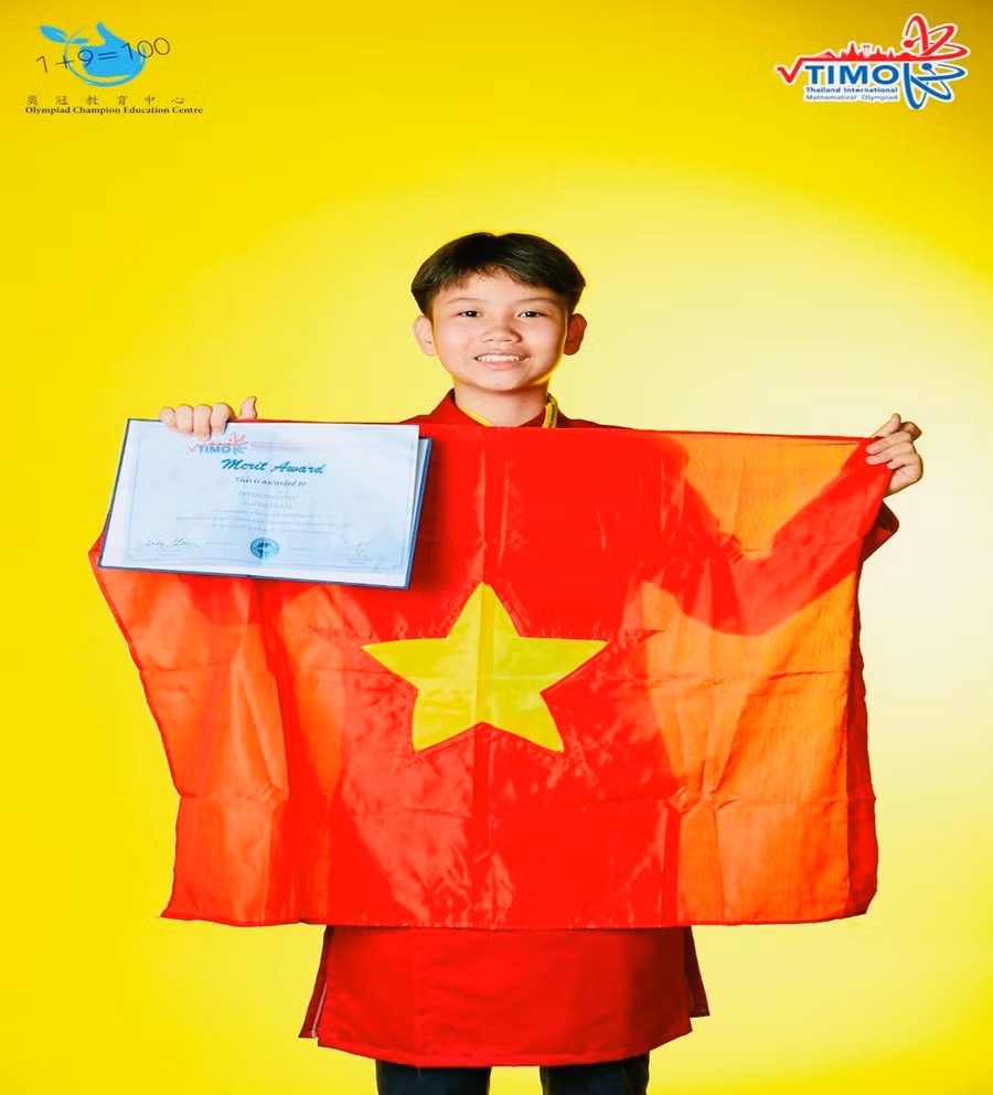 Học sinh Đỗ Quang Hiếu – lớp 6A9 đạt giải Khuyến khích Kỳ thi Olympic Toán học quốc tế TIMO.