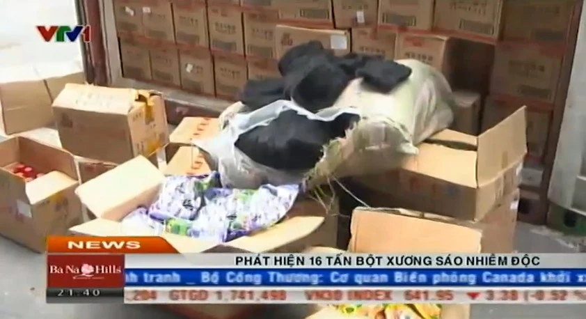 Phát hiện 16 tấn bột chế biến lẩu nấm và thạch rau câu nhiễm độc 