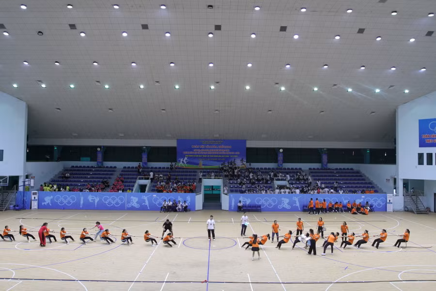 Nội dung thi chung kết môn Kéo co.