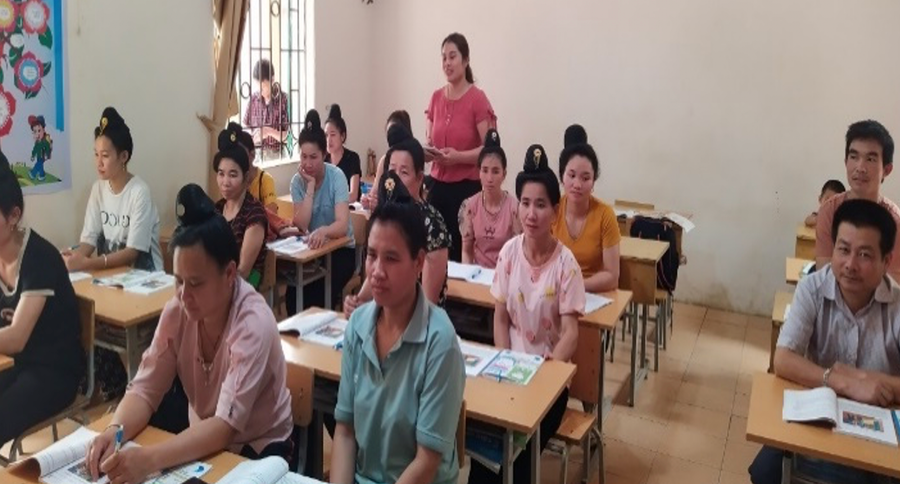 Lớp học đa phần là phụ nữ. Ảnh NTCC.